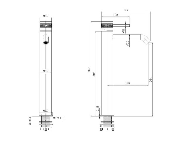 смеситель для раковины ALLEN BRAU PRIORITY 3.0